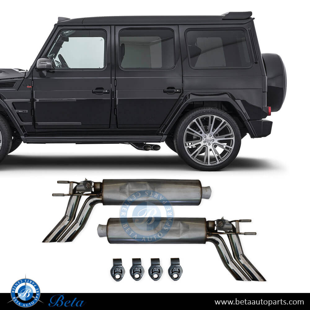 BBS exhaust system for G500 for Mercedes G-Class W463 2018-Up models, Part Number 4634904700/4634904800 BBS exhaust system for G500 for Mercedes G-Class W463 2018-Up models, Part Number 4634904700/4634904800